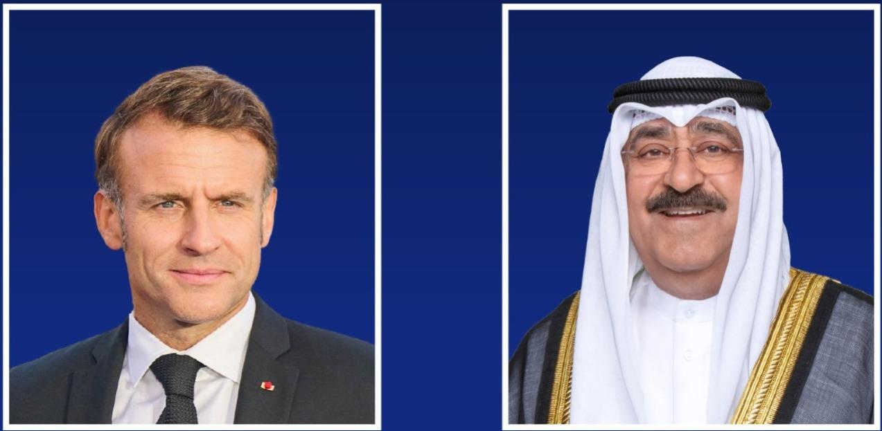 سمو أمير البلاد يهنئ الرئيس الفرنسي بذكرى العيد الوطني